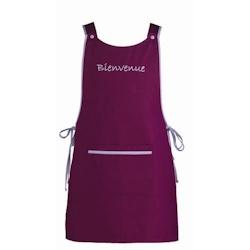Oury Tablier chasuble Bienvenue prune - violet polyester 318900_0