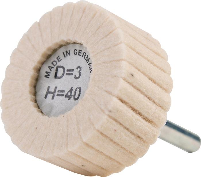 Polisseuse industrielle à lamelles D. 30 mm soft D2/H25 PROMAT - Pour acier, inox, métaux non ferreux et matériaux divers_0