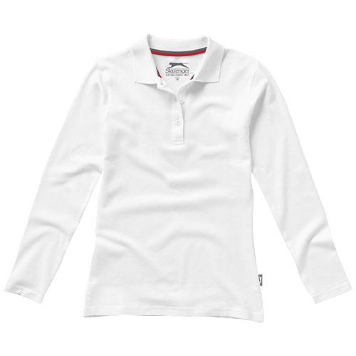 Polo manches longues pour femme - Point 33107013 - Maille piquée 100% coton peigné 180 g/m²_0