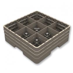 Casier de lavage fermé Pujadas - 9 verres H 140 à 300 mm - Polypropylène - 8421661509251_0
