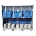 Rack de transport pour 10 tentes pliantes - stockage 3x3m avec rangements pour murs et poids de lestage_0