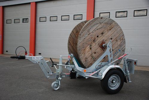 RD 140 - Remorque porte-touret - ABDE Deroubaix - PTAC 1400 kg - Conception robuste et hydraulique_0
