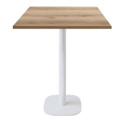 Restootab - Mange-debout 70x70cm - modèle Round banc chene delano - marron TB-ROUFF1-7070M-CH.DELA_0