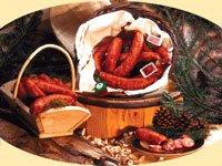 Saucisse de Montbéliard franc-comtoise - porc de Franche-Comté - fumage traditionnel au bois blanc_0