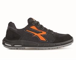 U-Power - Baskets de sécurité basses ultra légères et confortables ATOS PLUS - Environnements secs - S1P SRC ESD Noir / Orange Taille 42 - 42 noir_0