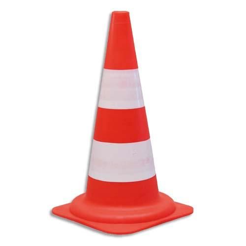 Viso cône standard pour voies privées - diamètre 29, hauteur 50 cm coloris orange_0