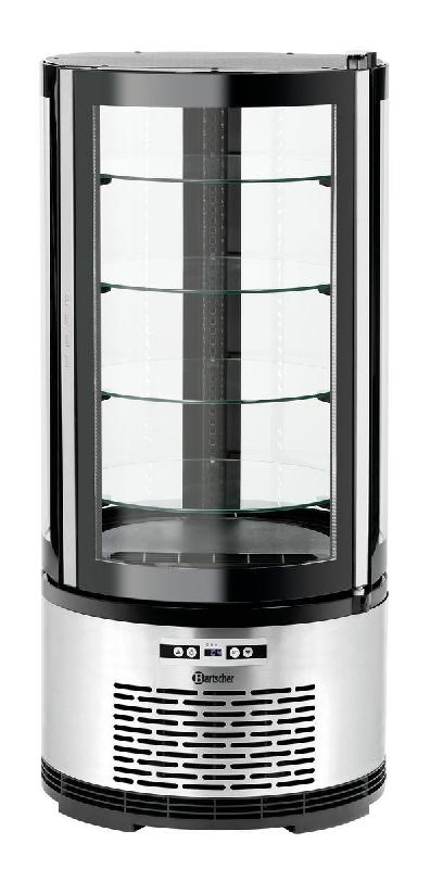 Vitrine réfrigérée à gâteaux 100L - 4 vitres en verre - Marque BARTSCHER_0