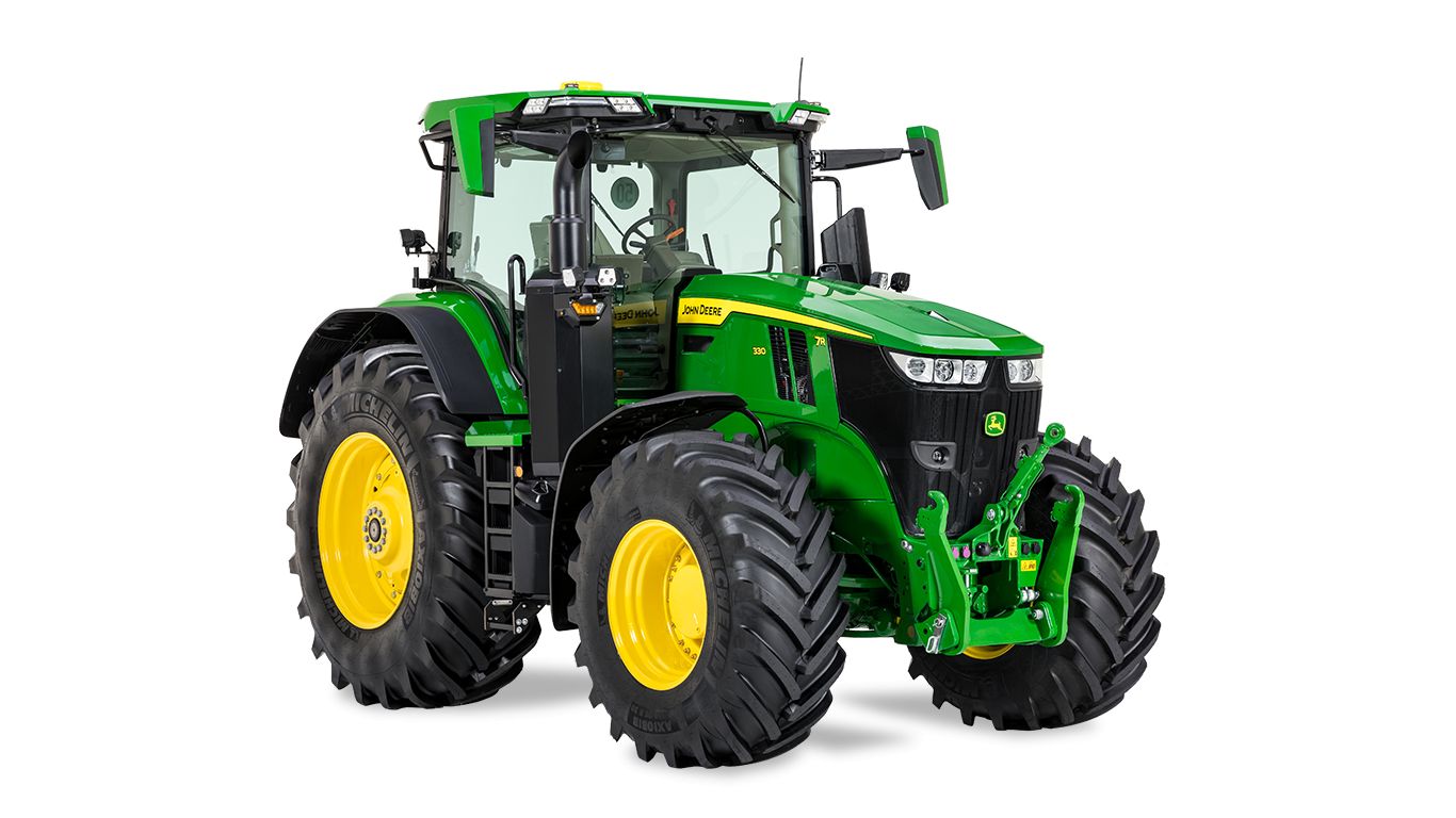 7R 290 Tracteur agricole - John Deere - 290 ch nominal, moteur 9,0 l 6 cylindres, cabine Active Seat II_0