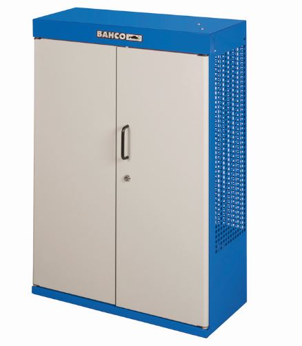 Armoire murale 2 portes - bleu - 900 mm x 250 mm x 602 mm - verrouillage sécurisé - 1495CD60BL_0