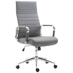 CLP Fauteuil de bureau Kolumbus similicuir Gris - gris polyester 191942908_0