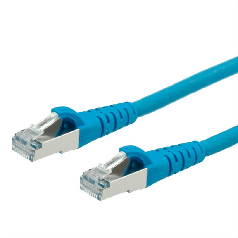 Cordon Cat.6A (Class EA) FTP AWG26, bleu, 0,3 m_0