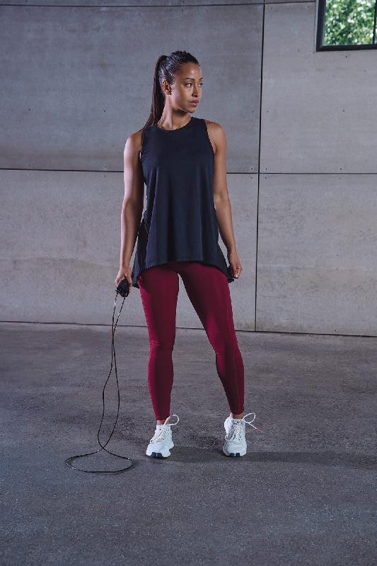 Débardeur dos ouvert - Réf: TL507 - Tombo - Polyester et tulle - Taille XS à XXL - Couleur Black_0