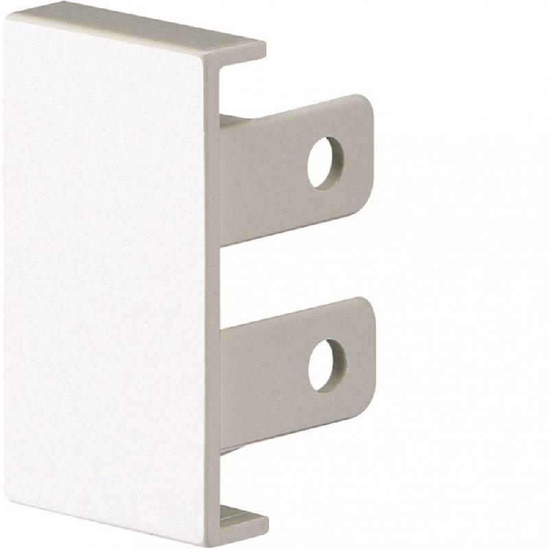 Lot de 2 embouts blanc pour moulure, h. 3.6 x p.2.3 cm_0