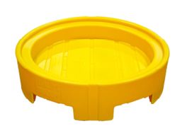 Manipulateur de fût - Support en polyéthylène pour fûts 200-220L - Rétention de secours 30L_0