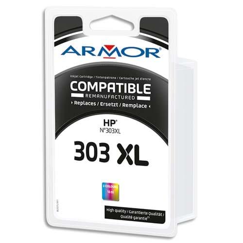 Armor cartouche compatible jet d'encre hp 303xl 3 couleurs b20757r1_0