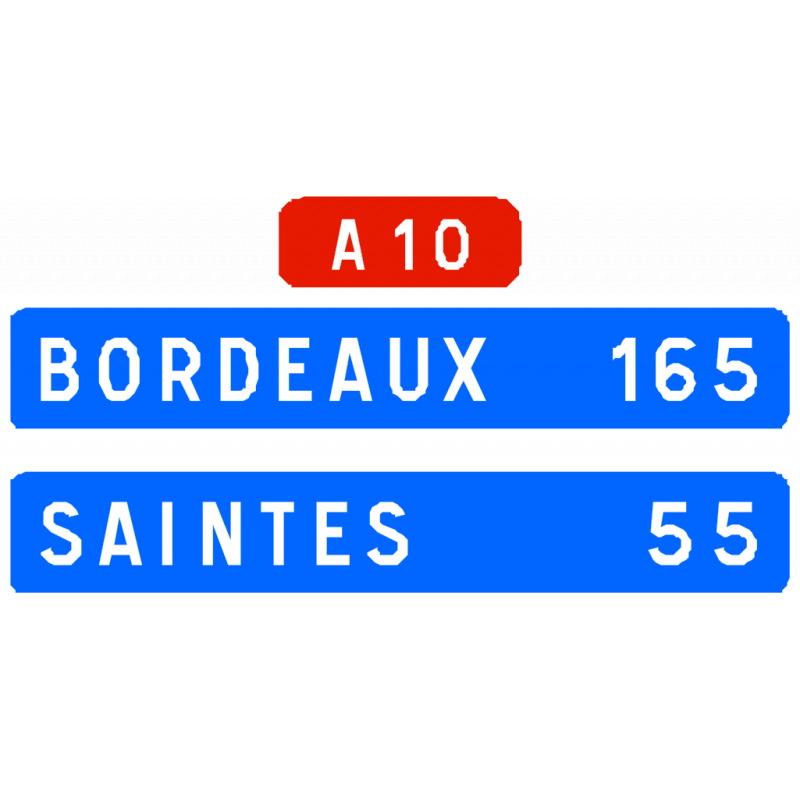 Panneau directionnel D61b - autoroute_0