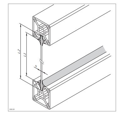 Profilé d'encadrement pour salle blanche - fixation sans jeu - panneaux 2 à 8 mm - contrôlé pour émissions organiques volatiles_0