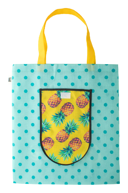 Sac shopping personnalisé - pliable en non-tissé, impression sublimation totale, labélisé RPET_0