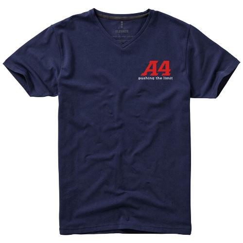 T-shirt bio manches courtes pour homme Kawartha - Col V - 95% coton biologique - 200 g/m²_0