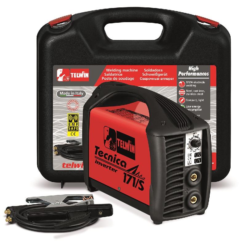 TELWIN - Poste à souder MMA PRO avec mallette - TECNICA 171S 150A - Pour baguettes 1.6 à 3.2mm - Réf. 816203_0