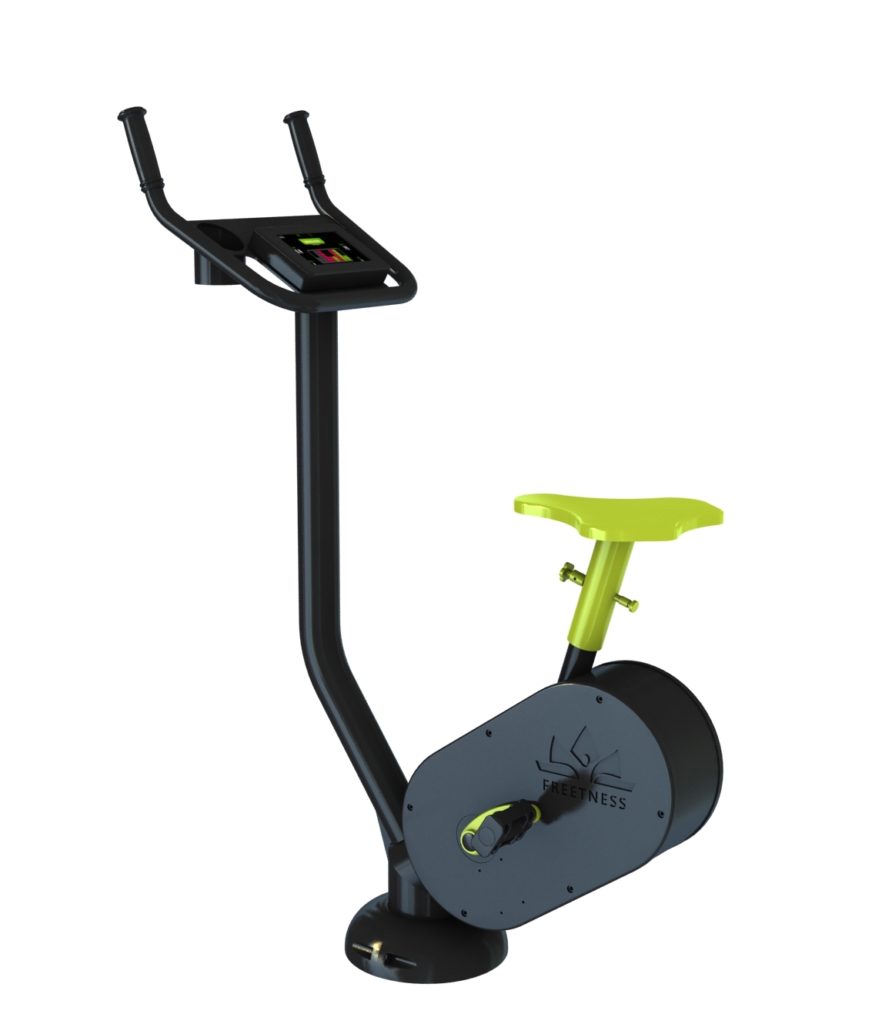 Vélo R-Pro - LCD - Selle réglable, connectivité Bluetooth, 10 niveaux de difficulté, chargeur smartphone_0