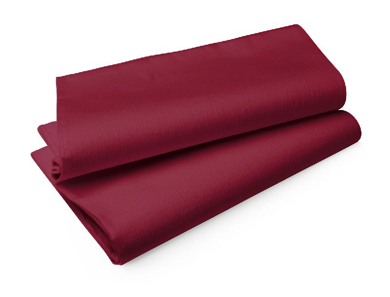 NAPPE BORDEAUX NON TISSÉ 127X220 CM EVOLIN DUNI (25 PIÈCES)