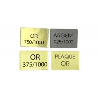 1000 ETIQUETTES IMPRIMÉES POUR BIJOUX OR ET ARGENT.