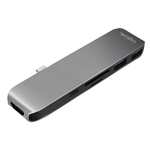 LogiLink UA0301 - Hub USB-C 6-en-1 multifonctions avec HDMI, USB 3.0 et lecteur de cartes MicroSD/SD_0