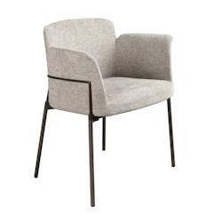 AC ANGEL CERDA Angel Cerdá Chaise en tissu gris 4170C 66  x 54 x 77 - gris textile 8435631039648_0