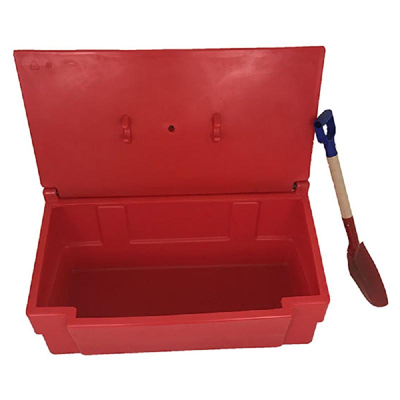 Bac à sable-sel-absorbants 100L avec pelle intégrée - Polyéthylène haute densité - Fabrication française - PLAST'UP ROTOMOULAGE_0