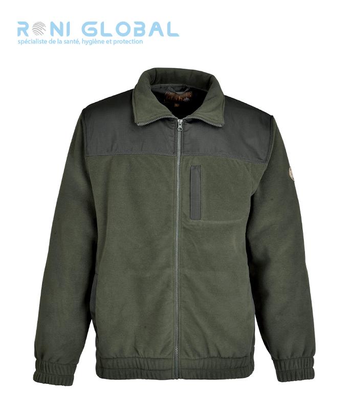 Blouson polaire de travail en polyester - HERITAGE CITY GUARD - 100% polyester avec renforts épaules et coudes_0