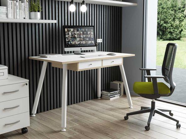Bureau télétravail Horizon en stock avec 2 tiroirs_0