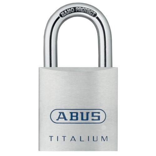CADENAS À CLÉ - EN ALU - ANSE ACIER 63 MM - 80-40 TITALIUM™ ABUS