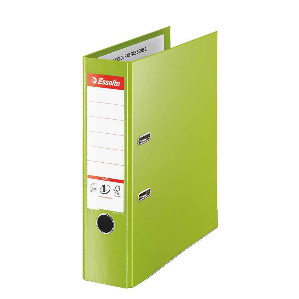 CLASSEUR A LEVIER ESSELTE PLUS - POLYPROPYLENE - FORMAT MAXI A4+ - DOS 8 CM - VERT