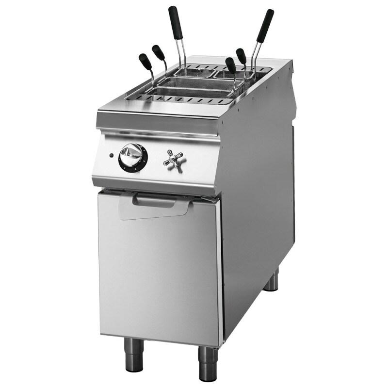 Cuisseur à pâtes électrique sur coffre avec portes, 1 bac GN 1/1 - 40 litres 400x1100x870 mm - VIRTUS - 4068875007278_0