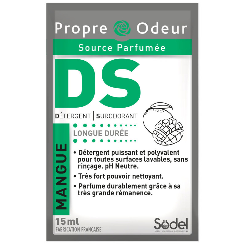 Ds detergent surodorant puissant propre odeur parfum mangue dosettes de 15ml-carton de 250_0