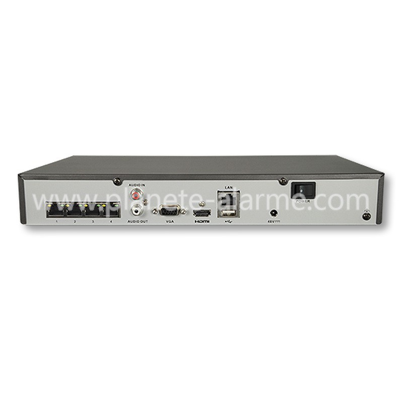 Enregistreur NVR Safire - SF-NVR6104-4K4P-VS2 - 4 CH vidéo, 4 canaux PoE, résolution 8Mpx, HDMI 4K_0