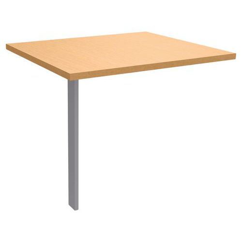 EXTENSION AERIS 60 X 80 CM HÊTRE/GRIS ALUMINIUM - BUROCEAN