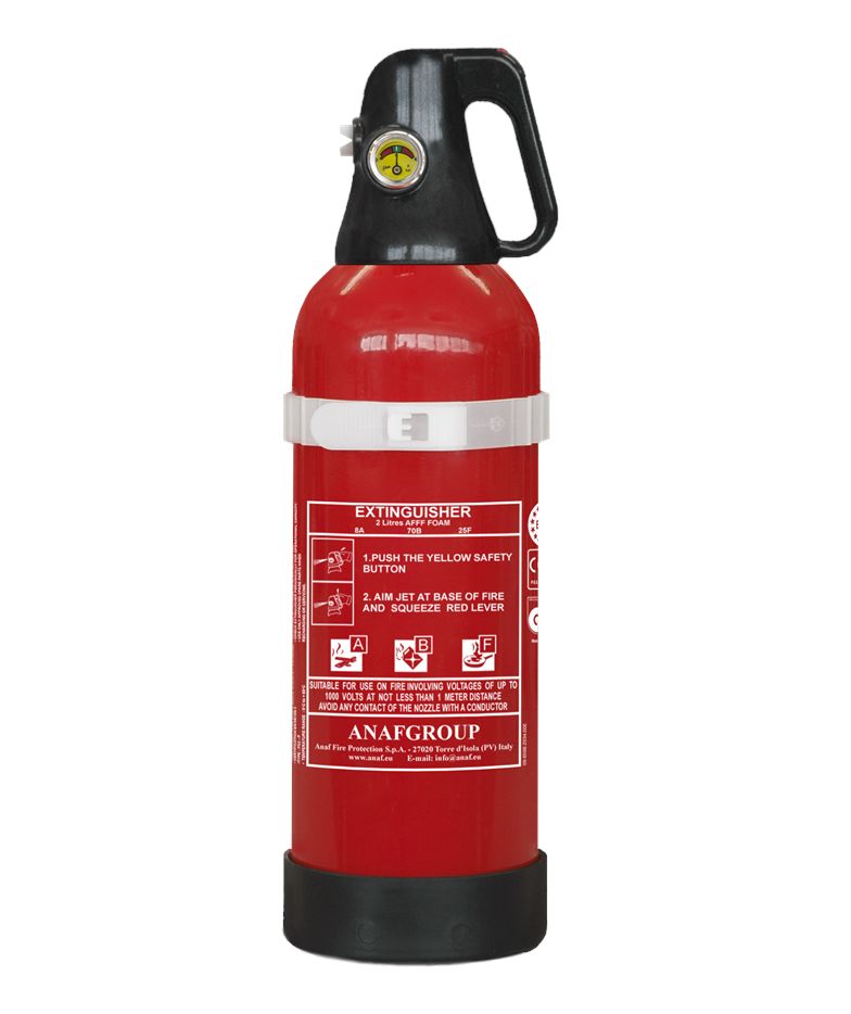 FS2-P - Extincteur pressurisé à eau additivée - Anaf - Aluminium, 2 L, certifié PED/MED/NF EN3_0