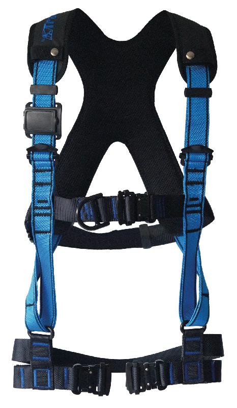 HARNAIS DE SÉCURITÉ ANTICHUTE HT 55 A BLEU/NOIR TM - TRACTEL - 65632