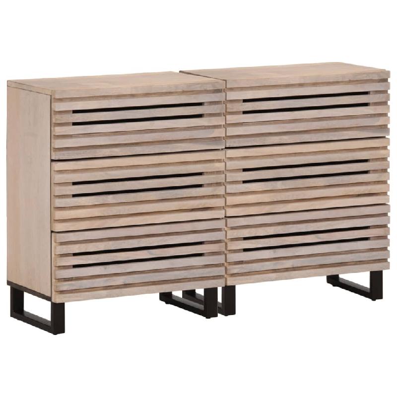 Helloshop26 - Buffet bahut commode armoire meuble de rangement organisateur cuisine salle de séjour salons lot de 2 60 x 34 x 75 cm 02_0036646 - 3000_0