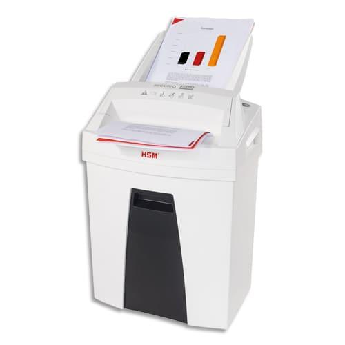 HSM destructeur de documents Securio AF100 - coupe croisée 4 x 25 mm - insertion automatique et manuelle_0