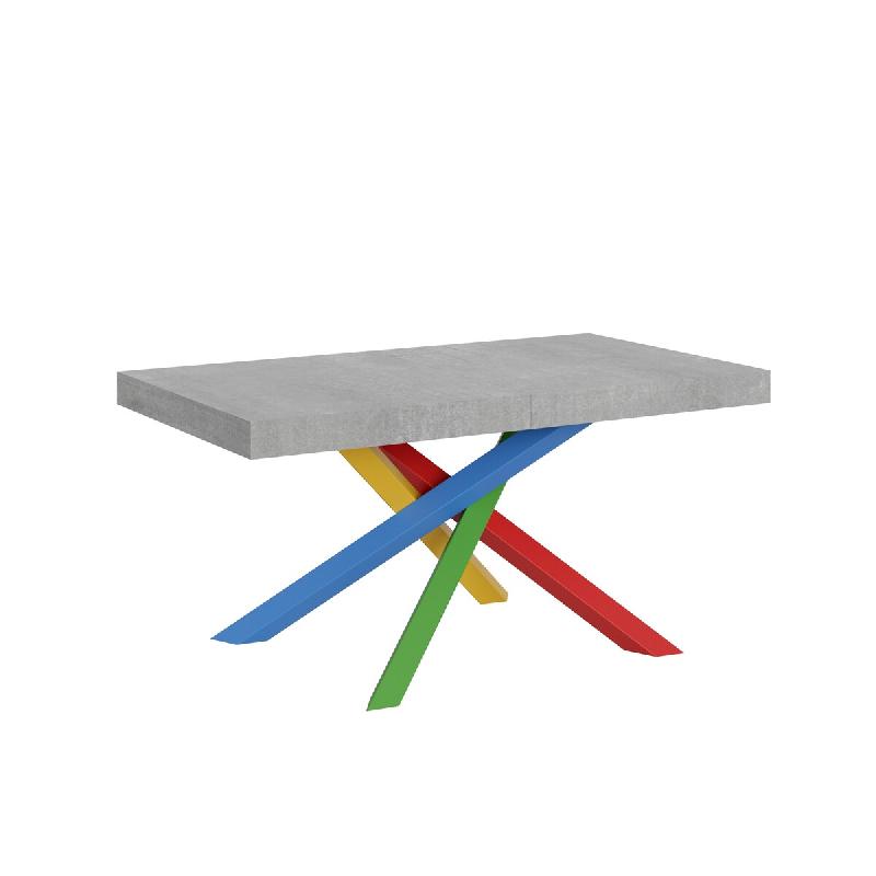 Itamoby Table Extensible 90X160/420 Cm Volantis Cemento Structure 4/B - gris VE160TAV4B420-CM_0