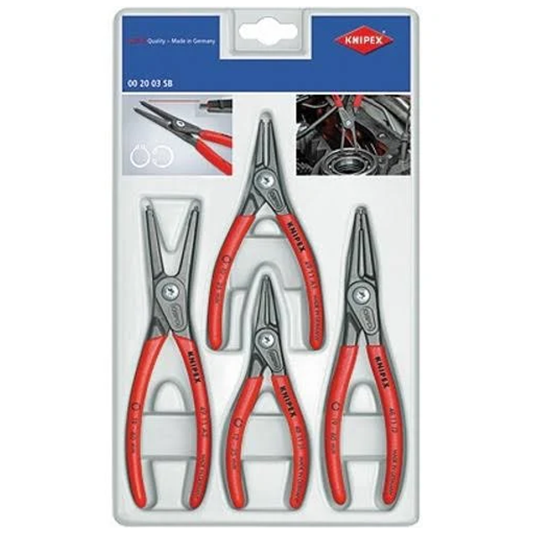 JEU DE 4 PINCES DE PRÉCISION KNIPEX POUR CIRCLIPS