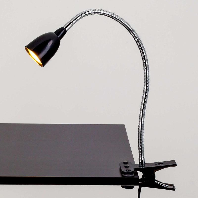LINDBY LAMPE À PINCE LED RABEA NOIRE