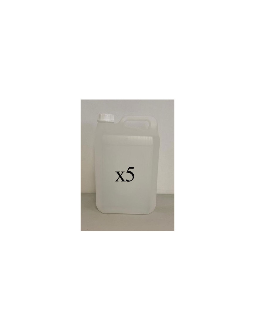 Lot de 5 bidons alimentaires de 5 litres - naturel - avec bouchon inviolable homologué Y1.9_0