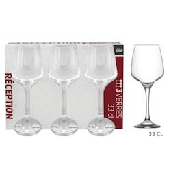 Lot de 8 Verres à Pied Reception 33cl x3 Maitre Chef - VERRRE020_8_0