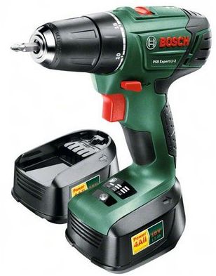 PERCEUSE VISSEUSE BOSCH PSR EXPERT - 18V 1,5 AH - 2 BATTERIES, CHARGEUR, COFFRET - 06039A3109