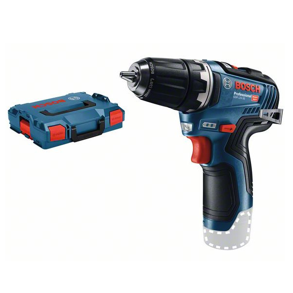 PERCEUSE VISSEUSE SANS FIL BOSCH GSR 12V-15 S/BATTERIE NI CHARGEUR EN COFFRET L-BOXX