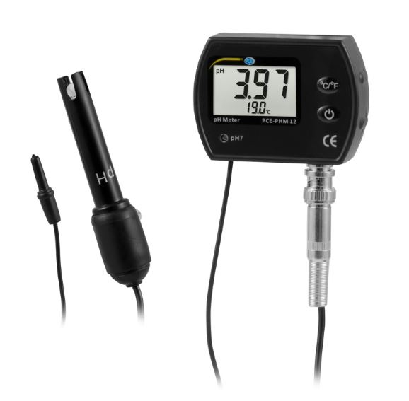 Ph-mètre pour aquarium PCE-PHM 12 - PCE Instruments avec support de montage universel et sonde de température intégrée_0
